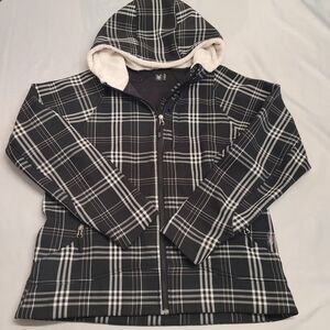 Spyder Plaid Hooded Lightweight Softshell Jacket Women’s XL